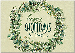 Warm thoughts and best wishes for a happy holiday season. Organic Holidays H2839KW-AA